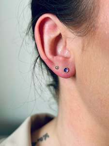 Earrings: Iskra Studs - Amethyst