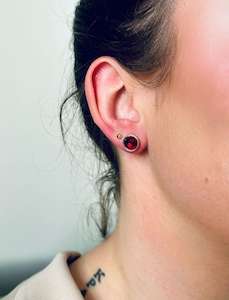 Carta Studs - Lepidolite