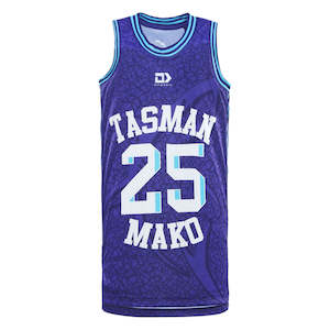 Clothing: 2025 Tasman Mako Junior Basketball Singlet