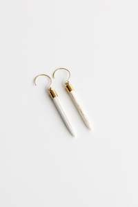 Accessories: Aurei Nui - Gold Hoop Hook with Stone