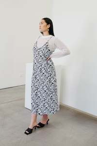 New Arrivals: Moeroa – Flare Slip Dress in Huanui Print