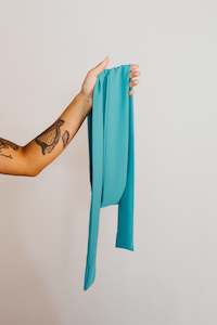 Tie Accessories: Thick Sash Tie in Turquoise