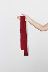 Tie Accessories: Thick Sash Tie in Hearts Red