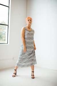 Lucky Last: Pou – Muscle Back Slip Dress in Taniwha Print