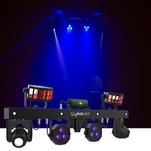 Chauvet: Chauvet GIGBAR MOVE + ILS - 5 in 1 LED Effect Light (Moving Heads, Derbys, Pars, Lasers & Strobe) with ILS Control