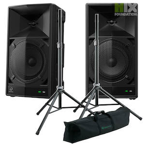 Sale: AlphaTheta WAVE EIGHT Portable Battery Powered PA Speakers & Stands Package