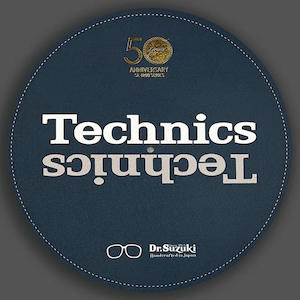 DR. SUZUKI x TECHNICS 50th Anniversary SL-1200M7L LIMITED EDITION SLIPMATS BLUE (Pair)