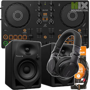 Sale: AlphaTheta DDJ-FLX2 Compact Bluetooth DJ Controller | Beginner Pack 2