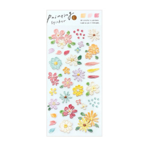 Stickers: Painting Series Sticker - Flowers (Pink)