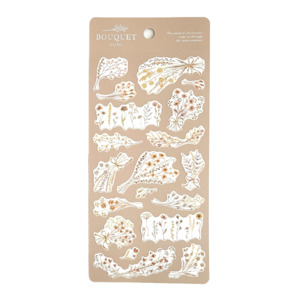 Stickers: Bouquet Sticker - Beige