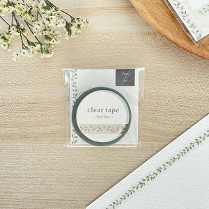All Washi Tapes: Clear Tape - 7mm | Leaf Line