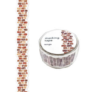 All Washi Tapes: Masking Tape - Renga (煉瓦 - Brick)