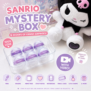 All Stationery Boxes: Sanrio 6-Scoop Mystery Box & Video Reveal