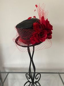 Products: SOLD/Devine Black & Red Top Hat – MJ Hatz