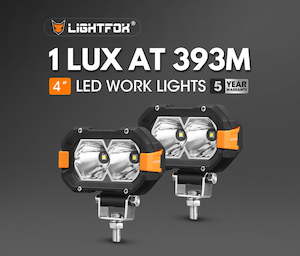 Lightfox 4inch LED Light Bar 1 Lux @ 393m IP68 4,600 Lumens - MJs Trading NZ- On&hellip;