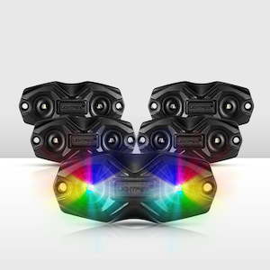 LIGHTFOX RGBW LED Rock Lights - 4 Pack - MJs Trading NZ- One-Stop for Jeep Wrang&hellip;