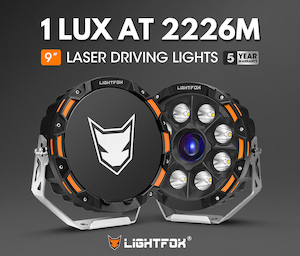 Lightfox 9inch LED Driving Light 1 Lux @ 2,226m IP68 15,046 Lumen - MJs Trading &hellip;