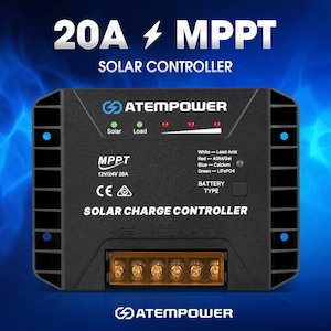 ATEM POWER 20A MPPT Solar Charge Controller 12V/24V Solar Panel Battery Regulato&hellip;