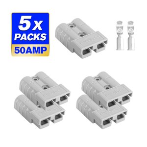 Atem Power 5 x Anderson Style Plug Connectors 50 AMP 12-24V 6AWG DC Power Tool -&hellip;