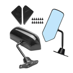 Universal Side Mirrors Racing Style MX5 2pcs (Black) - MJs Trading NZ- One-Stop &hellip;