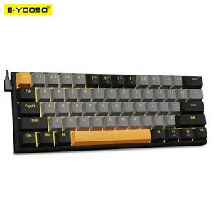 Products: E-YOOSO Z11 USB Mechanical Gaming Wired Keyboard Red Switch 61 Keys Gamer Russian Brazilian Portuguese for Computer PC Laptop