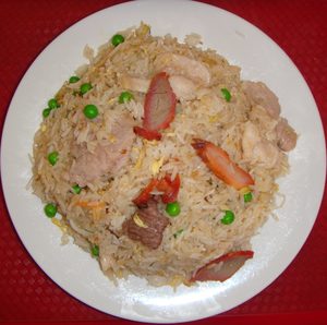 Combination meats fried rice
