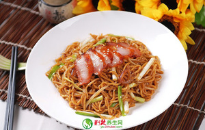 Products: BBQ pork fried egg noodle