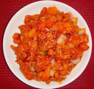 Products: Sweet and sour chicken