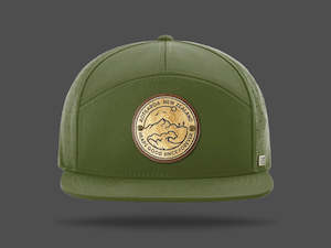 Crux Collection: ICON 7 Flat Brim Cap - Moss