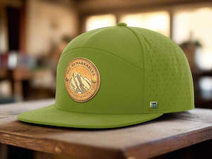 Flat Brim Caps: ICON 7 Flat Brim Cap - Basil