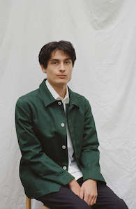 Jackets: Bottle Green Chore Jacket -