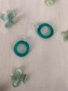 Jewellery 2023: Loop Glass Earrings | Sea Green