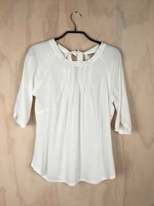 Tops 22: Vesta Ruffle Pleat Top - White