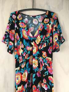 Vesta Frille Frida Dress - Black Dahlia