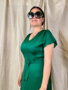 Dresses Summer 2022 23: Vesta V Greta Dress - Emerald