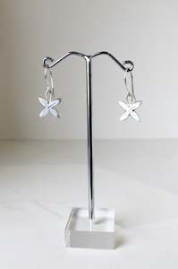 Frangipani Hook Earrings | Silver