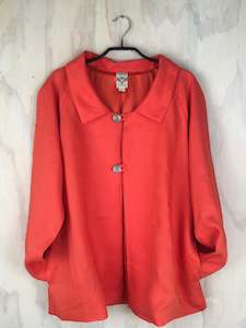 Vesta Summer 24: Vesta Summer Jacket - Orange Linen