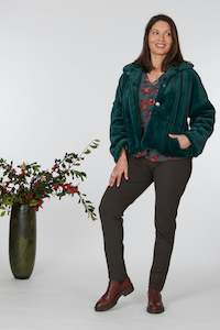 Vesta Fur Jacket - Jade Lined