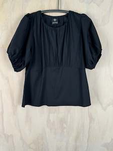 Juna S S 23 25: Juna Joni Top | Noir