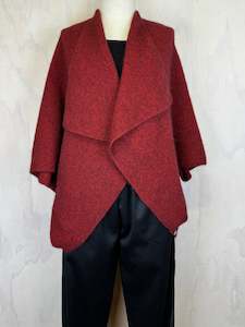 Merino: Longline Wrap / Sangria