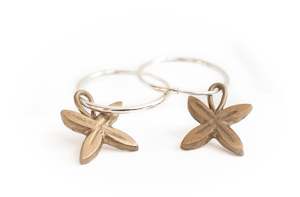 Frangipani Hoop Earrings