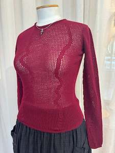 Merino: Slow Mesh Top | Walnut Date