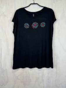 100 Under: Pluto Alice T |  Black Bamboo Triple Flower