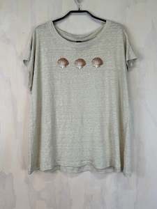 Pluto Alice T |  Cream Linen Shell