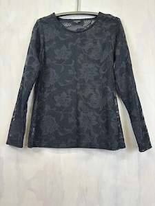Vesta: Vesta Lace Top - Black
