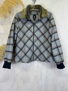 Jackets Coats 1: Juna Plaid Bomber