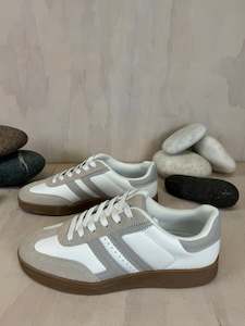 La Sansa Jasper Sneakers | Cream/Grey