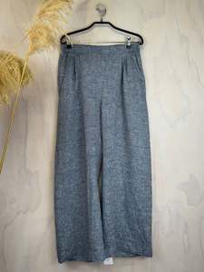 Linen: Juna Origami Trousers | Chambray