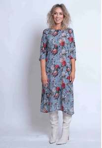 Sheryl May Gathered Shift Dress | Dove