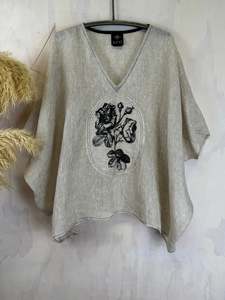 Linen: Juna Gabrielle Top | Natural Rose